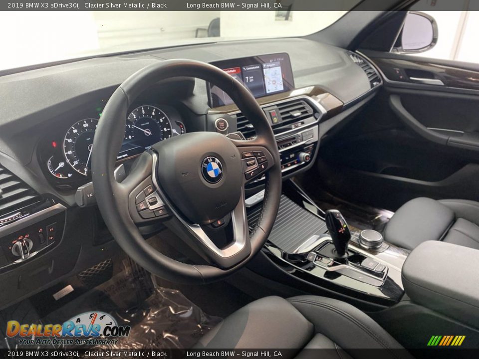 2019 BMW X3 sDrive30i Glacier Silver Metallic / Black Photo #16