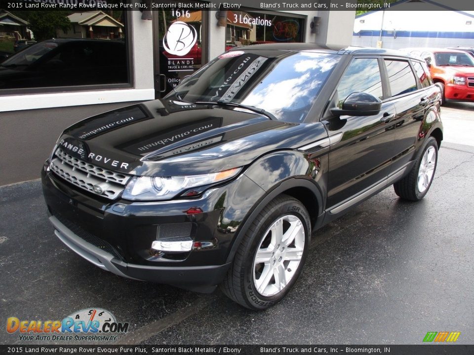 2015 Land Rover Range Rover Evoque Pure Plus Santorini Black Metallic / Ebony Photo #2