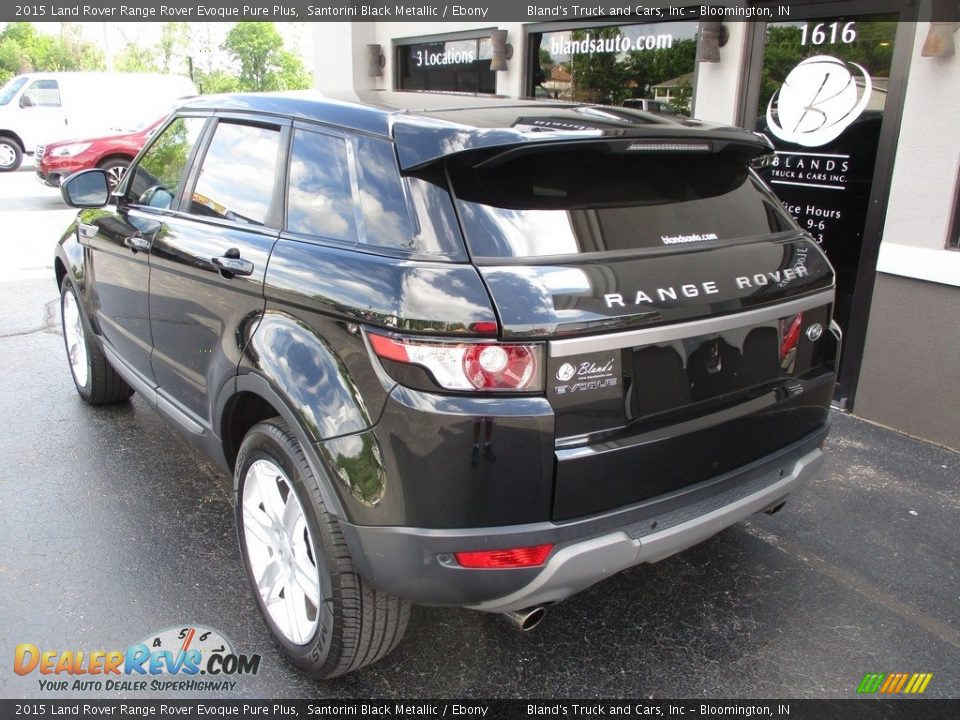 2015 Land Rover Range Rover Evoque Pure Plus Santorini Black Metallic / Ebony Photo #3