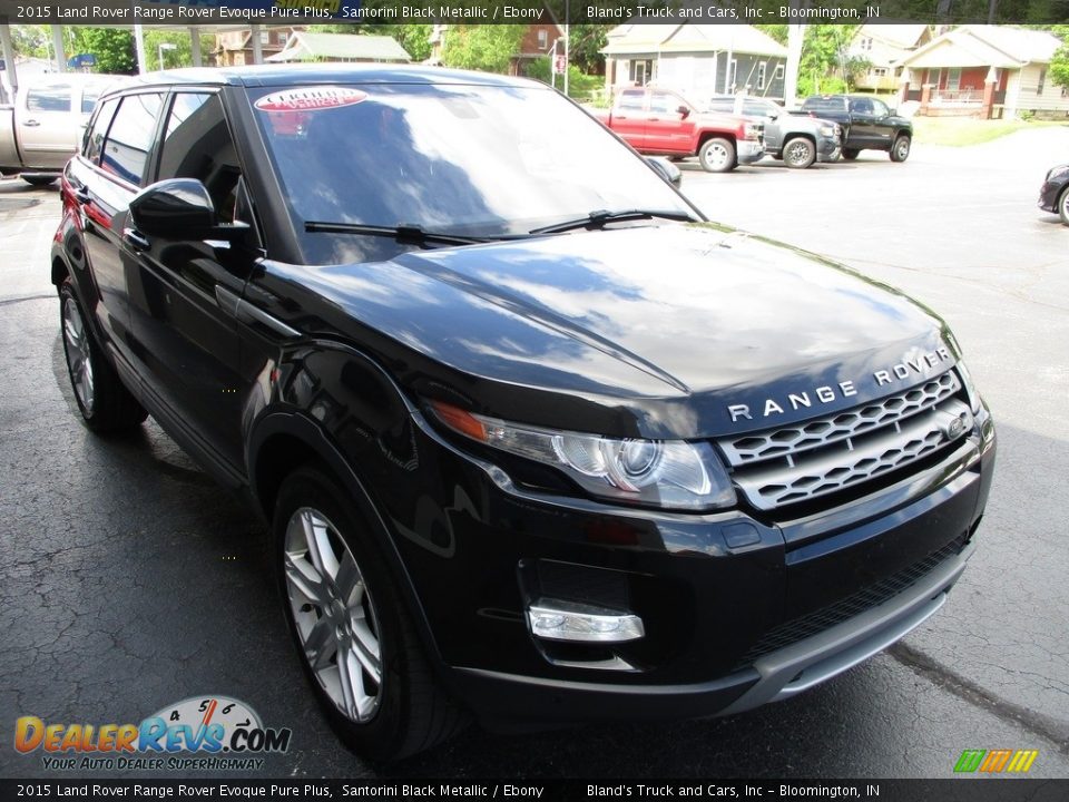 2015 Land Rover Range Rover Evoque Pure Plus Santorini Black Metallic / Ebony Photo #5