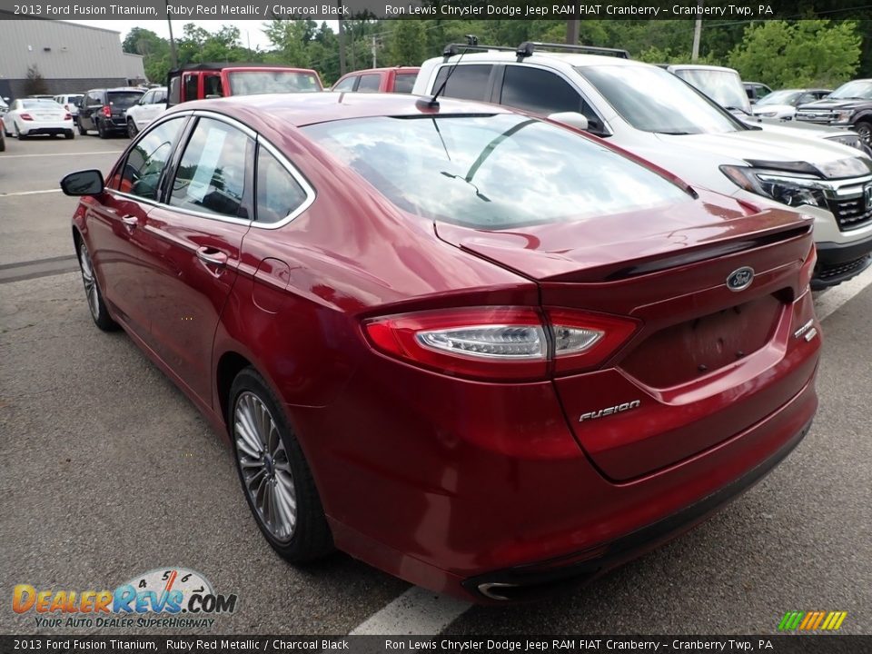 2013 Ford Fusion Titanium Ruby Red Metallic / Charcoal Black Photo #4