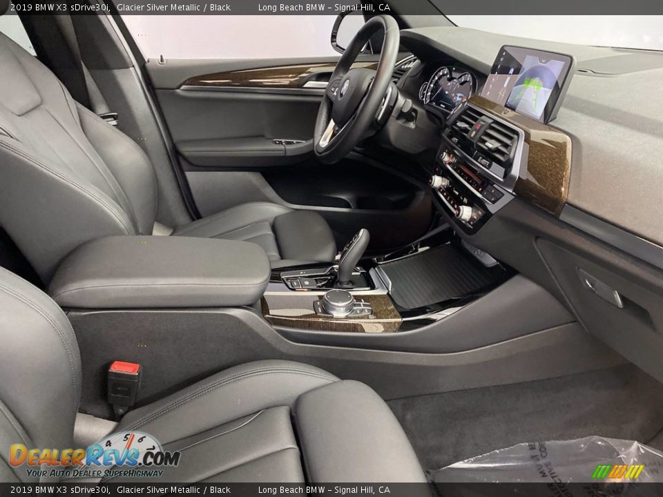 2019 BMW X3 sDrive30i Glacier Silver Metallic / Black Photo #33