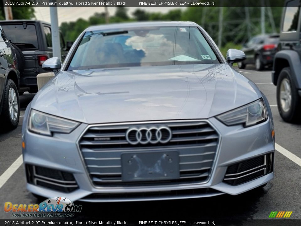 2018 Audi A4 2.0T Premium quattro Florett Silver Metallic / Black Photo #2