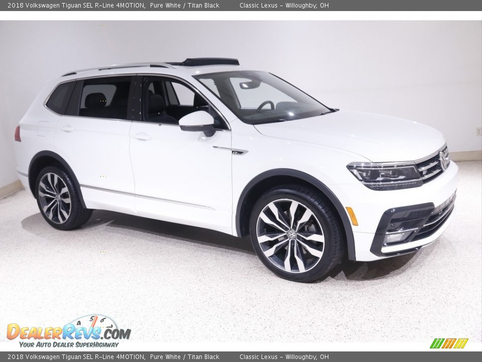 2018 Volkswagen Tiguan SEL R-Line 4MOTION Pure White / Titan Black Photo #1