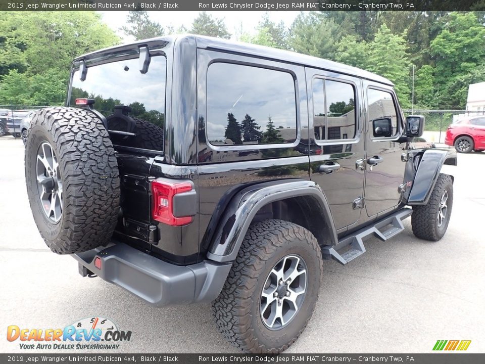 2019 Jeep Wrangler Unlimited Rubicon 4x4 Black / Black Photo #3