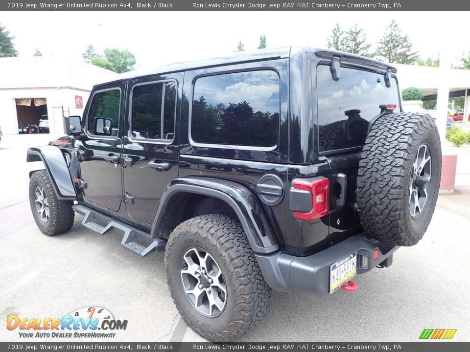 2019 Jeep Wrangler Unlimited Rubicon 4x4 Black / Black Photo #4