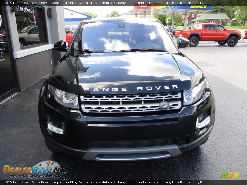 2015 Land Rover Range Rover Evoque Pure Plus Santorini Black Metallic / Ebony Photo #26