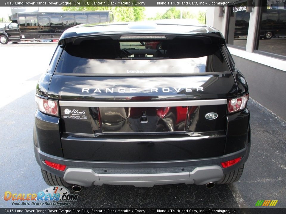 2015 Land Rover Range Rover Evoque Pure Plus Santorini Black Metallic / Ebony Photo #28