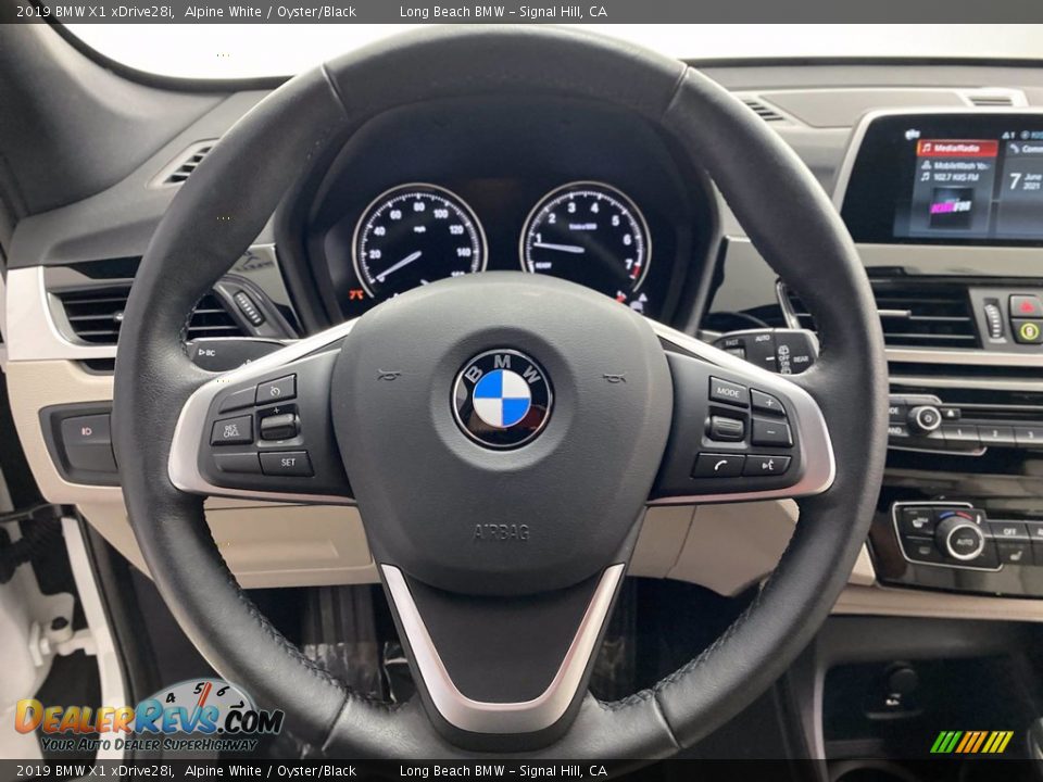 2019 BMW X1 xDrive28i Alpine White / Oyster/Black Photo #18