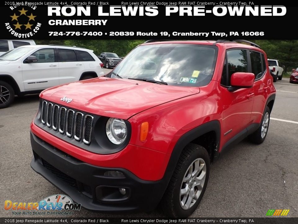 2018 Jeep Renegade Latitude 4x4 Colorado Red / Black Photo #1