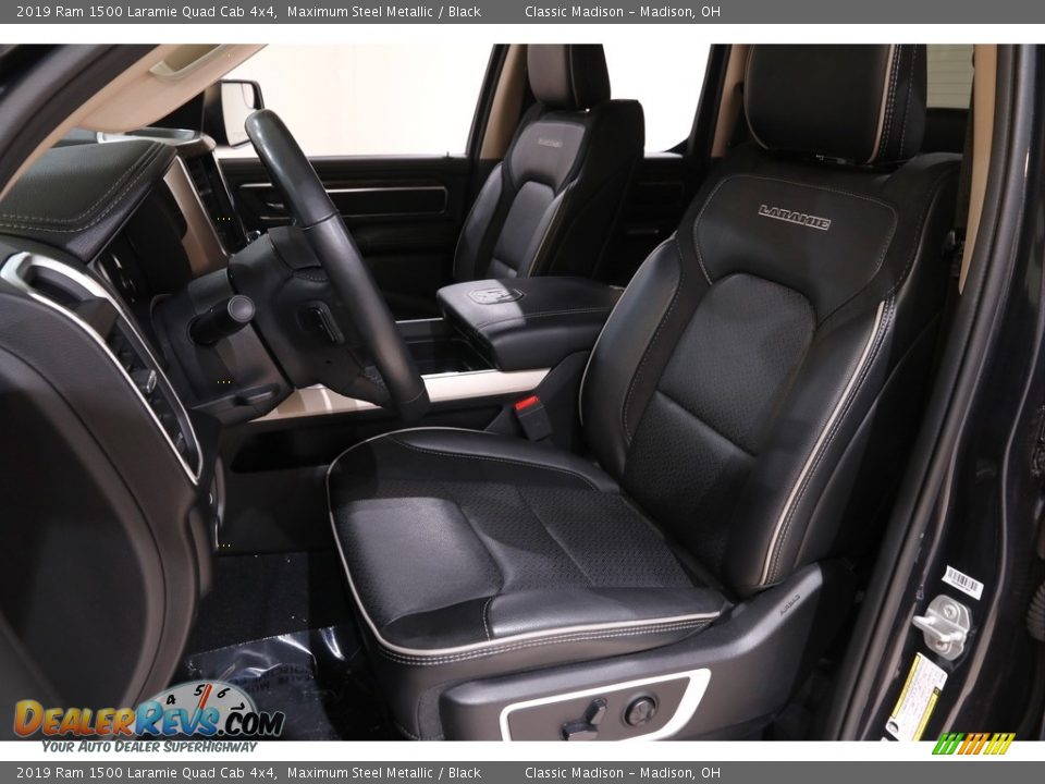 2019 Ram 1500 Laramie Quad Cab 4x4 Maximum Steel Metallic / Black Photo #5
