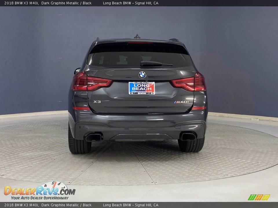 2018 BMW X3 M40i Dark Graphite Metallic / Black Photo #4