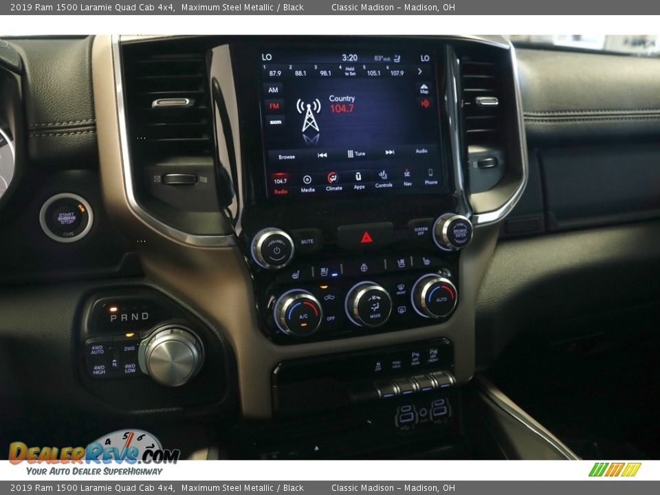 2019 Ram 1500 Laramie Quad Cab 4x4 Maximum Steel Metallic / Black Photo #8