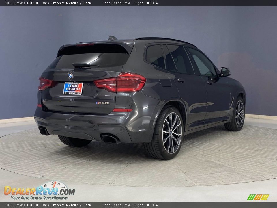 2018 BMW X3 M40i Dark Graphite Metallic / Black Photo #5