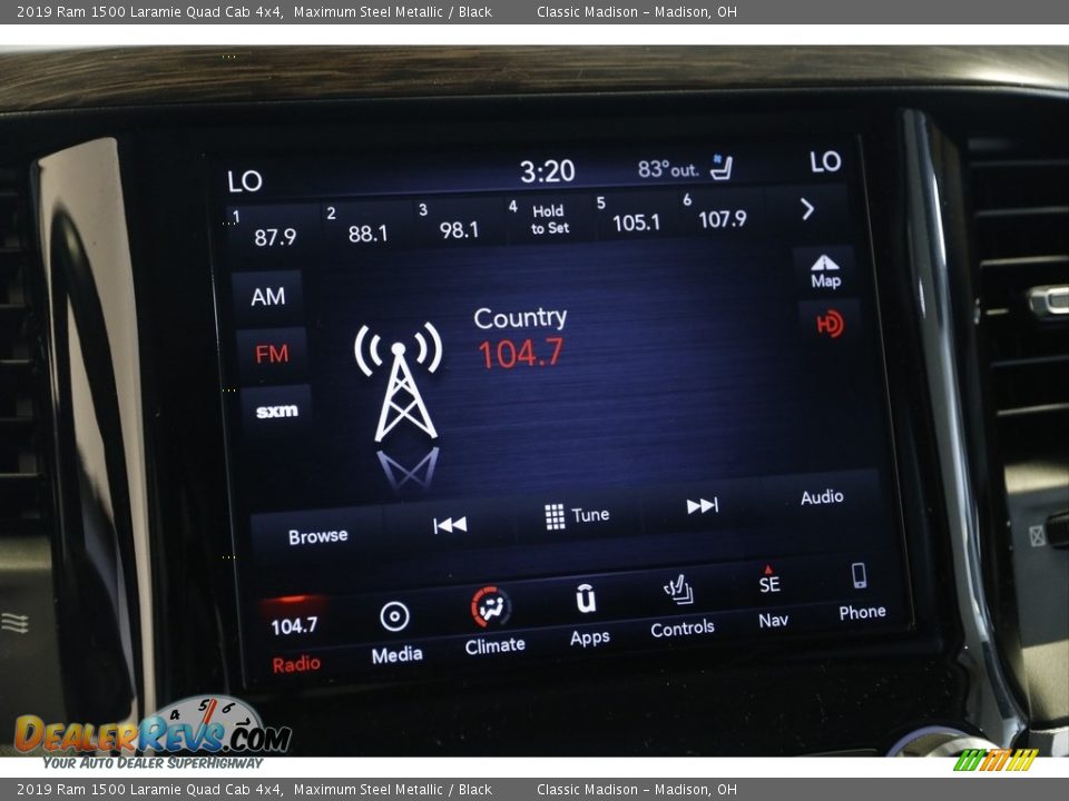 2019 Ram 1500 Laramie Quad Cab 4x4 Maximum Steel Metallic / Black Photo #9