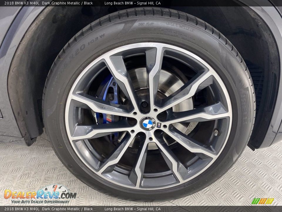 2018 BMW X3 M40i Dark Graphite Metallic / Black Photo #6