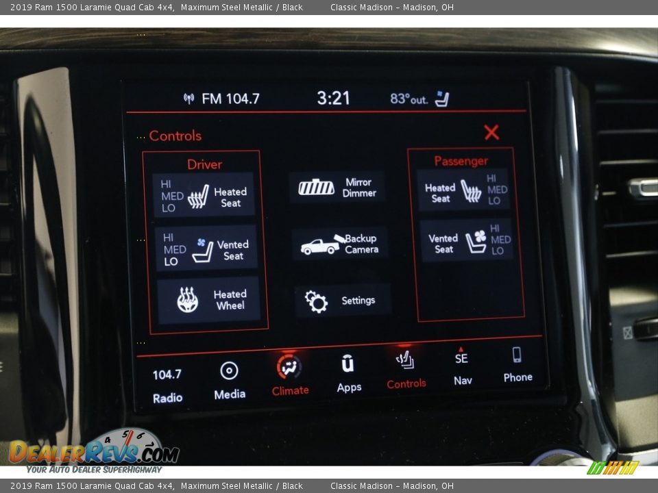 2019 Ram 1500 Laramie Quad Cab 4x4 Maximum Steel Metallic / Black Photo #11