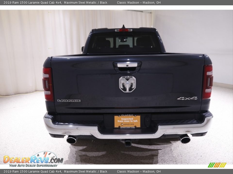 2019 Ram 1500 Laramie Quad Cab 4x4 Maximum Steel Metallic / Black Photo #20