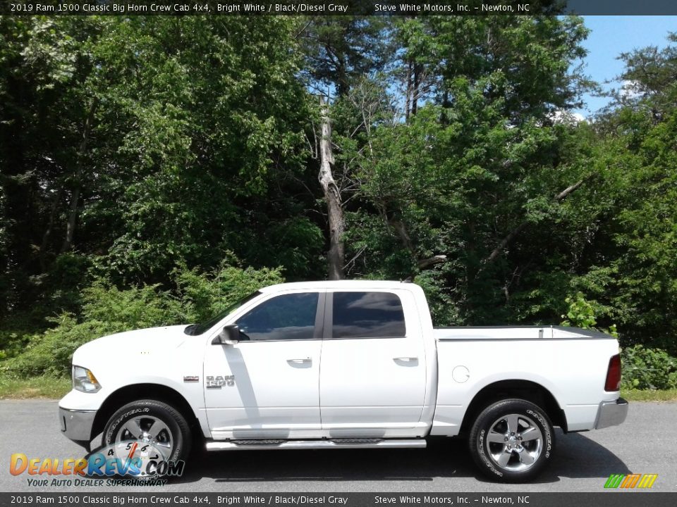 2019 Ram 1500 Classic Big Horn Crew Cab 4x4 Bright White / Black/Diesel Gray Photo #1