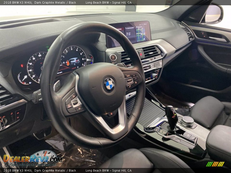 2018 BMW X3 M40i Dark Graphite Metallic / Black Photo #17