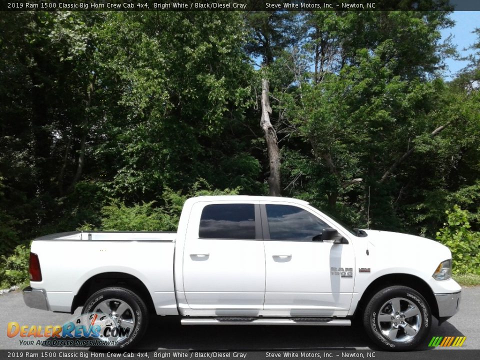 2019 Ram 1500 Classic Big Horn Crew Cab 4x4 Bright White / Black/Diesel Gray Photo #6