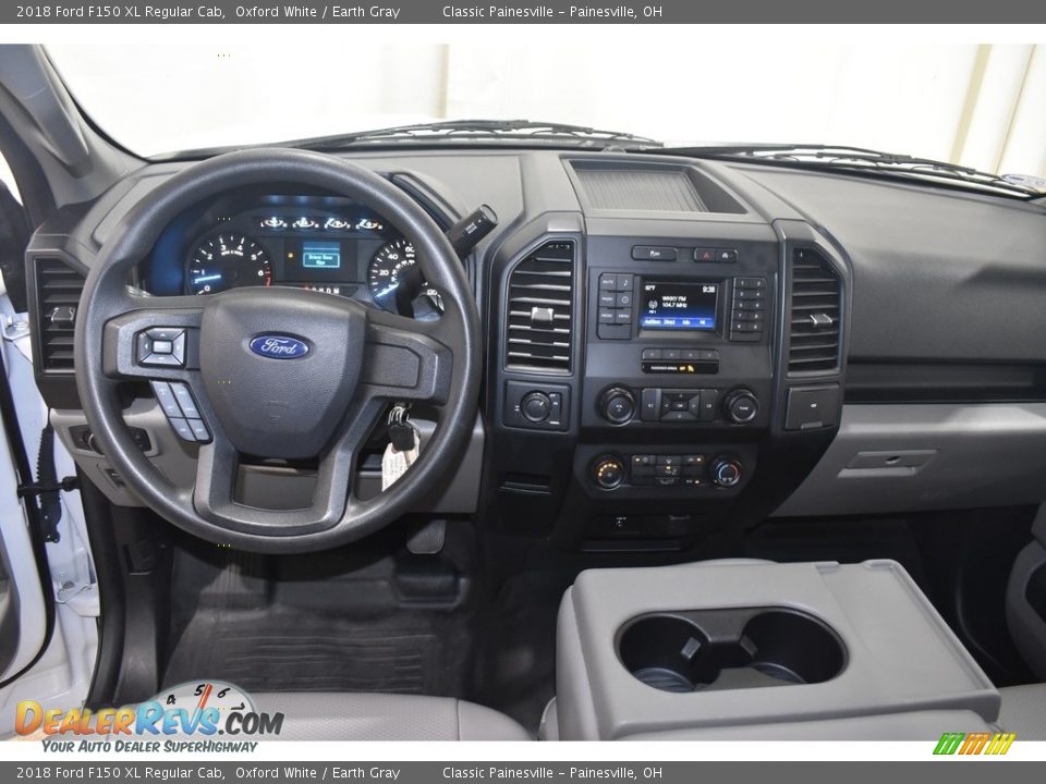 2018 Ford F150 XL Regular Cab Oxford White / Earth Gray Photo #13