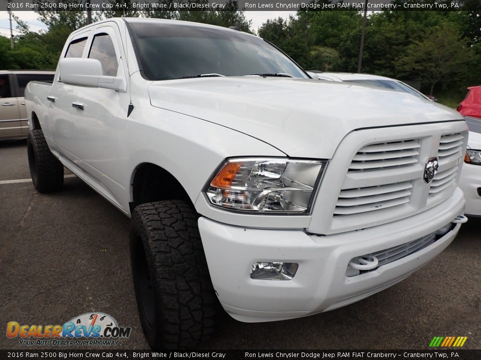 2016 Ram 2500 Big Horn Crew Cab 4x4 Bright White / Black/Diesel Gray Photo #2