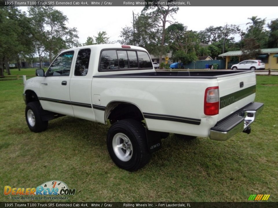 White 1995 Toyota T100 Truck SR5 Extended Cab 4x4 Photo #5