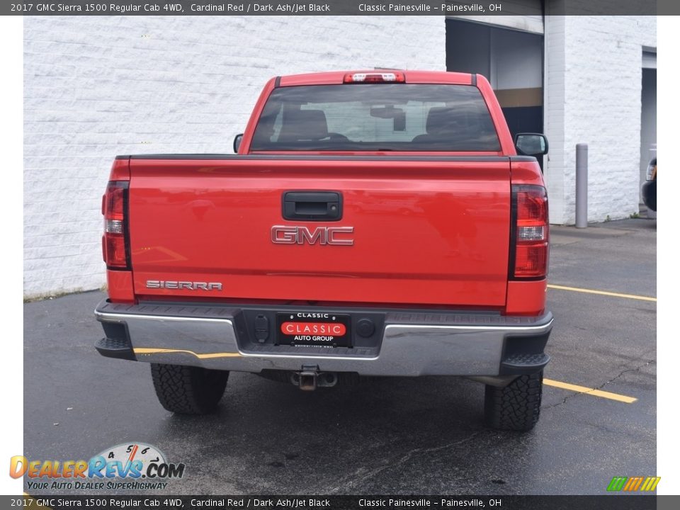 2017 GMC Sierra 1500 Regular Cab 4WD Cardinal Red / Dark Ash/Jet Black Photo #3