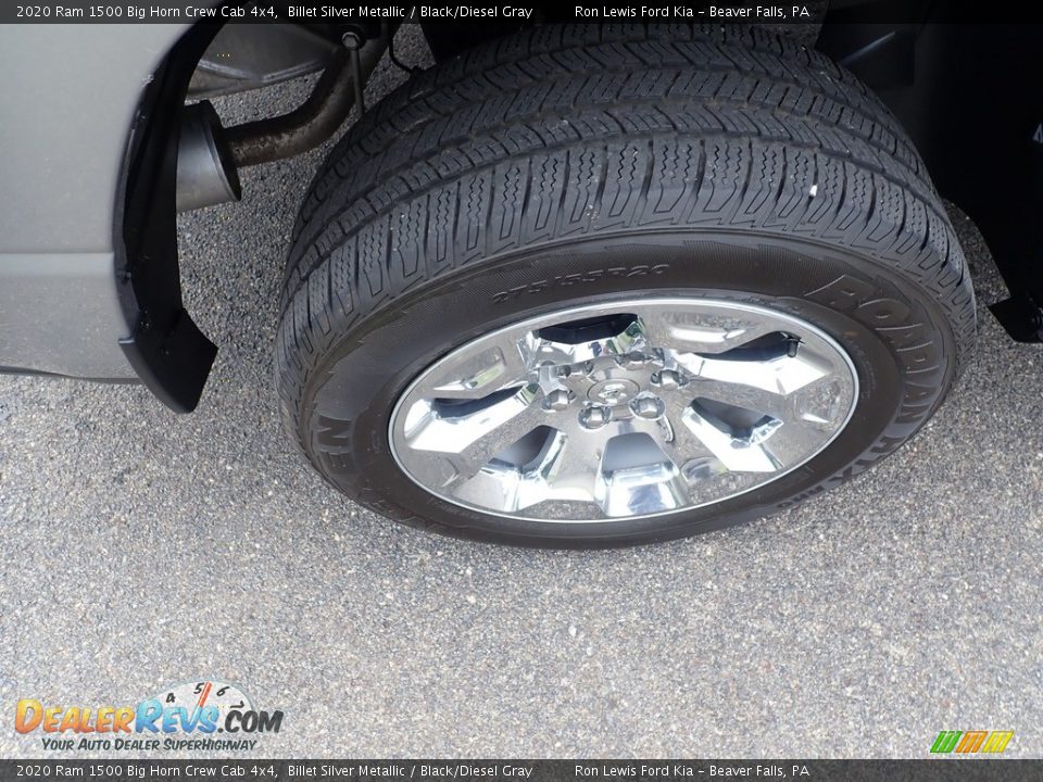 2020 Ram 1500 Big Horn Crew Cab 4x4 Billet Silver Metallic / Black/Diesel Gray Photo #10