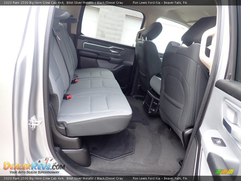 2020 Ram 1500 Big Horn Crew Cab 4x4 Billet Silver Metallic / Black/Diesel Gray Photo #11