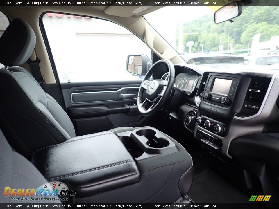 2020 Ram 1500 Big Horn Crew Cab 4x4 Billet Silver Metallic / Black/Diesel Gray Photo #13