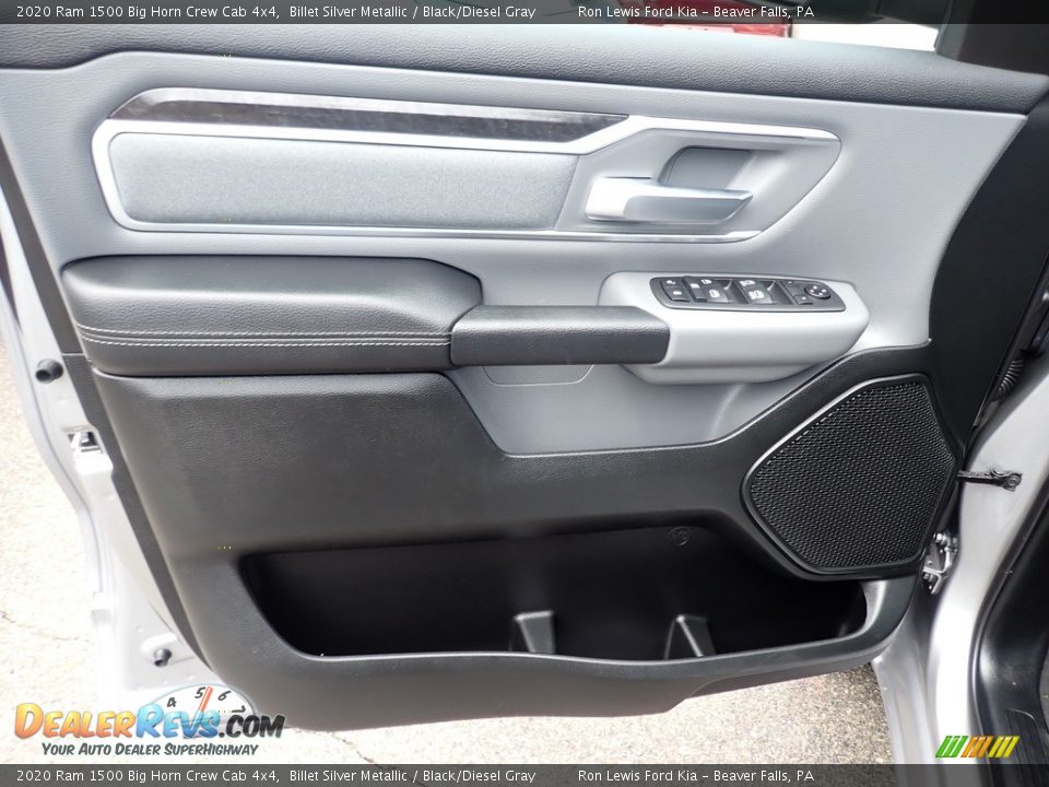 2020 Ram 1500 Big Horn Crew Cab 4x4 Billet Silver Metallic / Black/Diesel Gray Photo #15