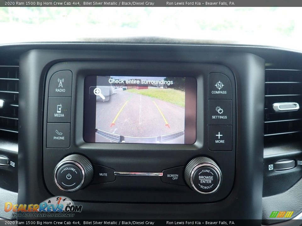 2020 Ram 1500 Big Horn Crew Cab 4x4 Billet Silver Metallic / Black/Diesel Gray Photo #18