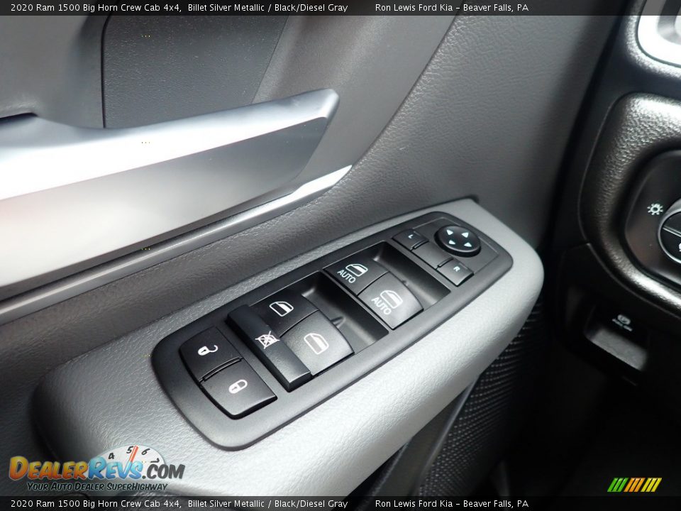 2020 Ram 1500 Big Horn Crew Cab 4x4 Billet Silver Metallic / Black/Diesel Gray Photo #22