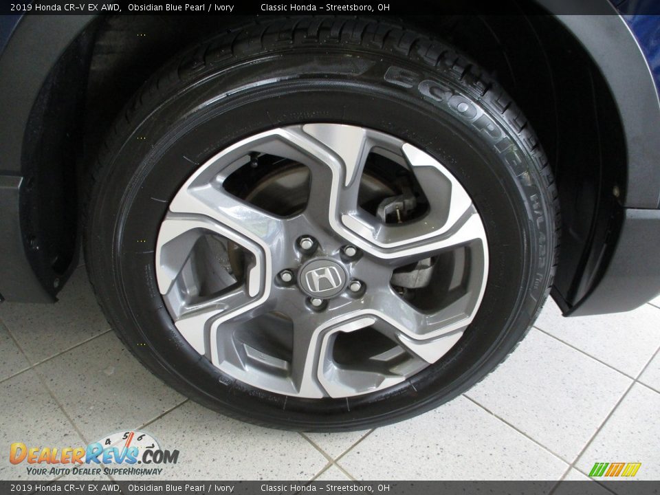2019 Honda CR-V EX AWD Obsidian Blue Pearl / Ivory Photo #5