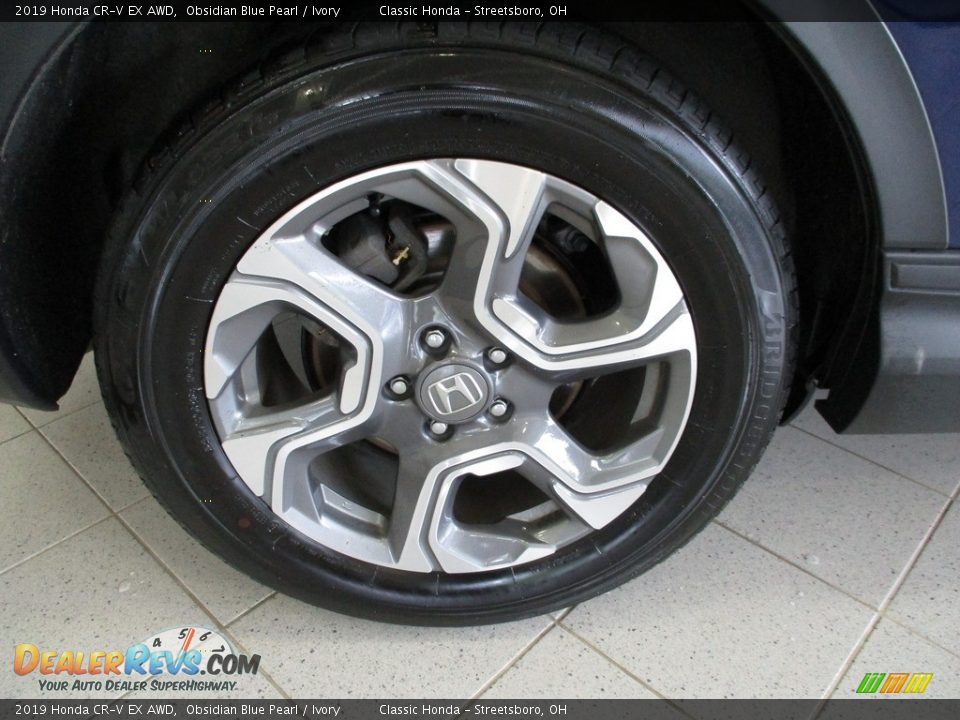 2019 Honda CR-V EX AWD Obsidian Blue Pearl / Ivory Photo #6