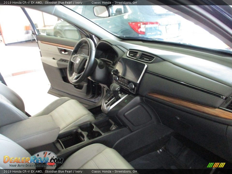 2019 Honda CR-V EX AWD Obsidian Blue Pearl / Ivory Photo #15