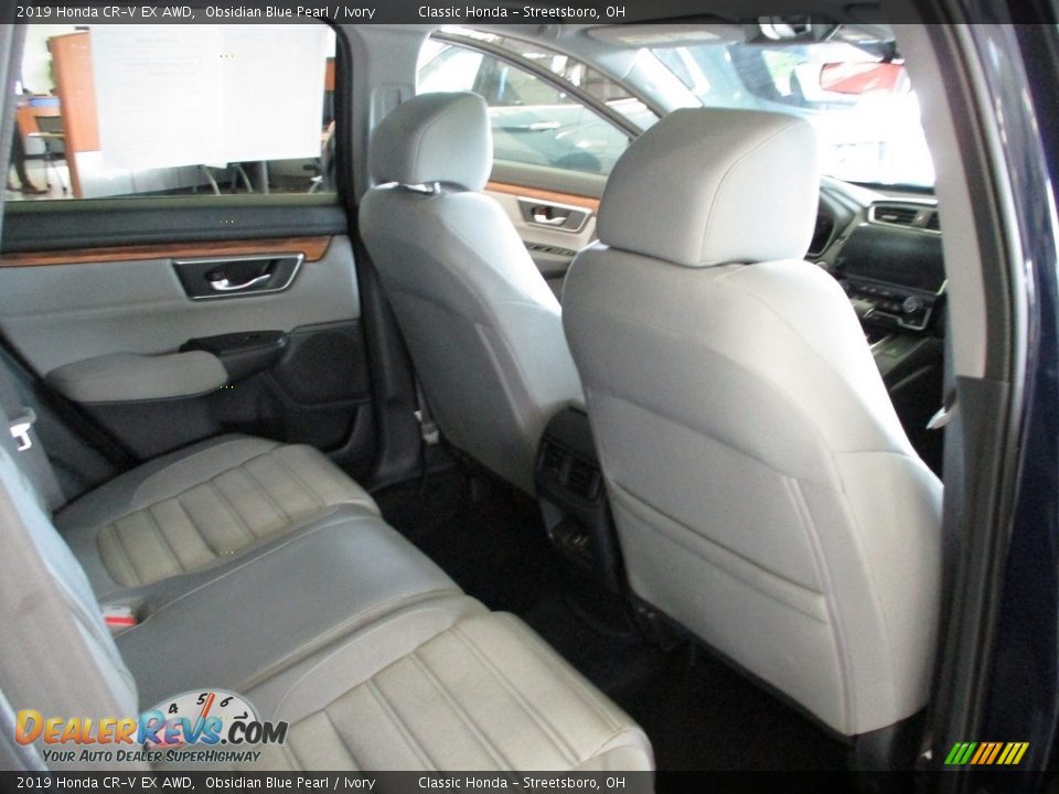 2019 Honda CR-V EX AWD Obsidian Blue Pearl / Ivory Photo #19