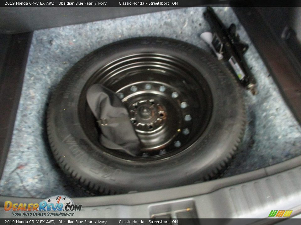 2019 Honda CR-V EX AWD Obsidian Blue Pearl / Ivory Photo #22