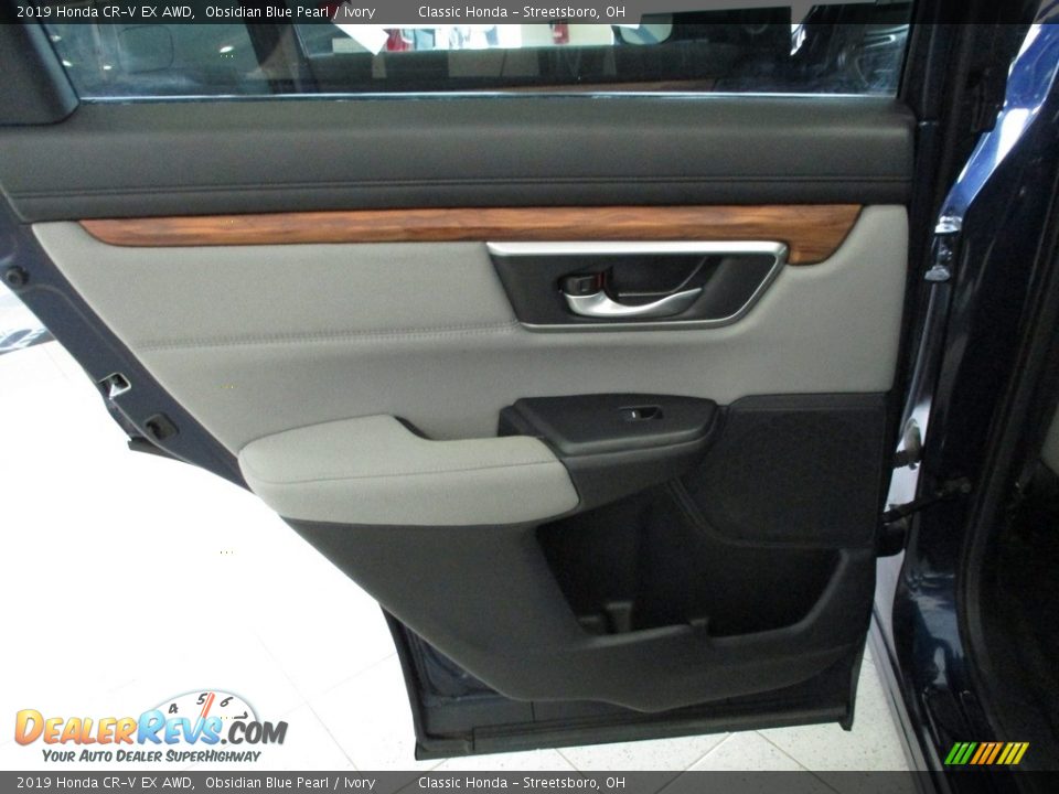 2019 Honda CR-V EX AWD Obsidian Blue Pearl / Ivory Photo #23