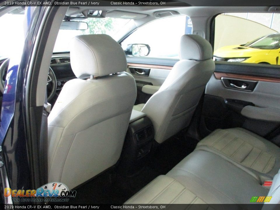 2019 Honda CR-V EX AWD Obsidian Blue Pearl / Ivory Photo #24