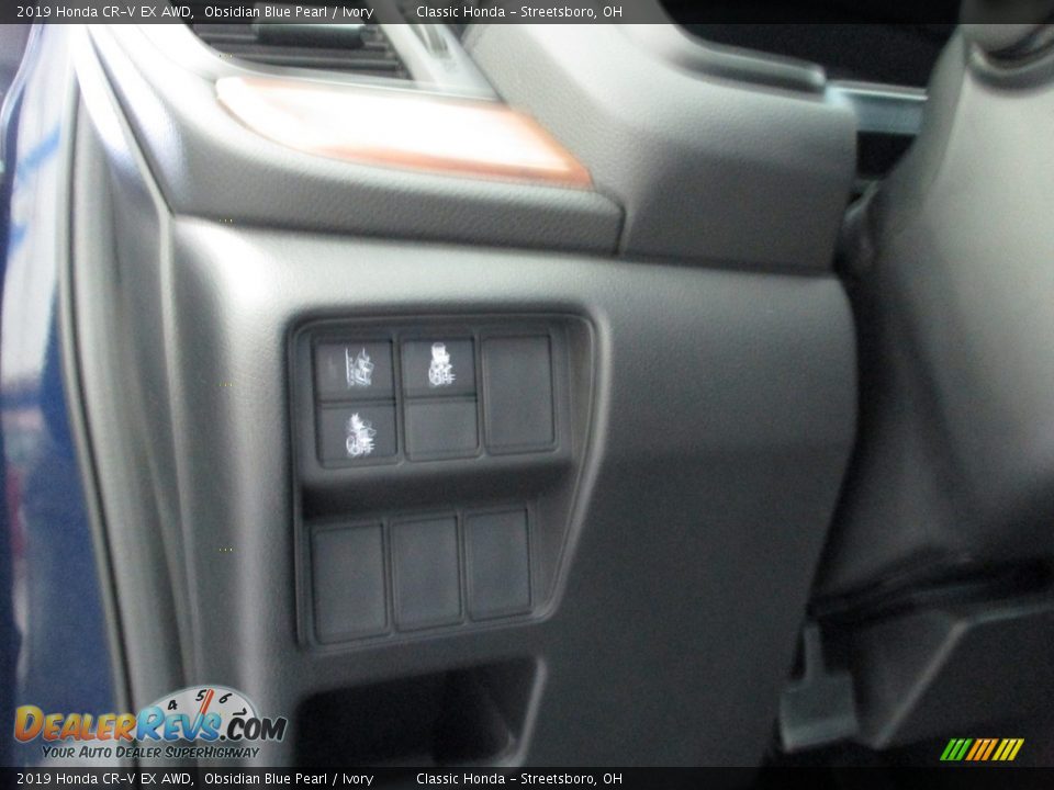 2019 Honda CR-V EX AWD Obsidian Blue Pearl / Ivory Photo #30