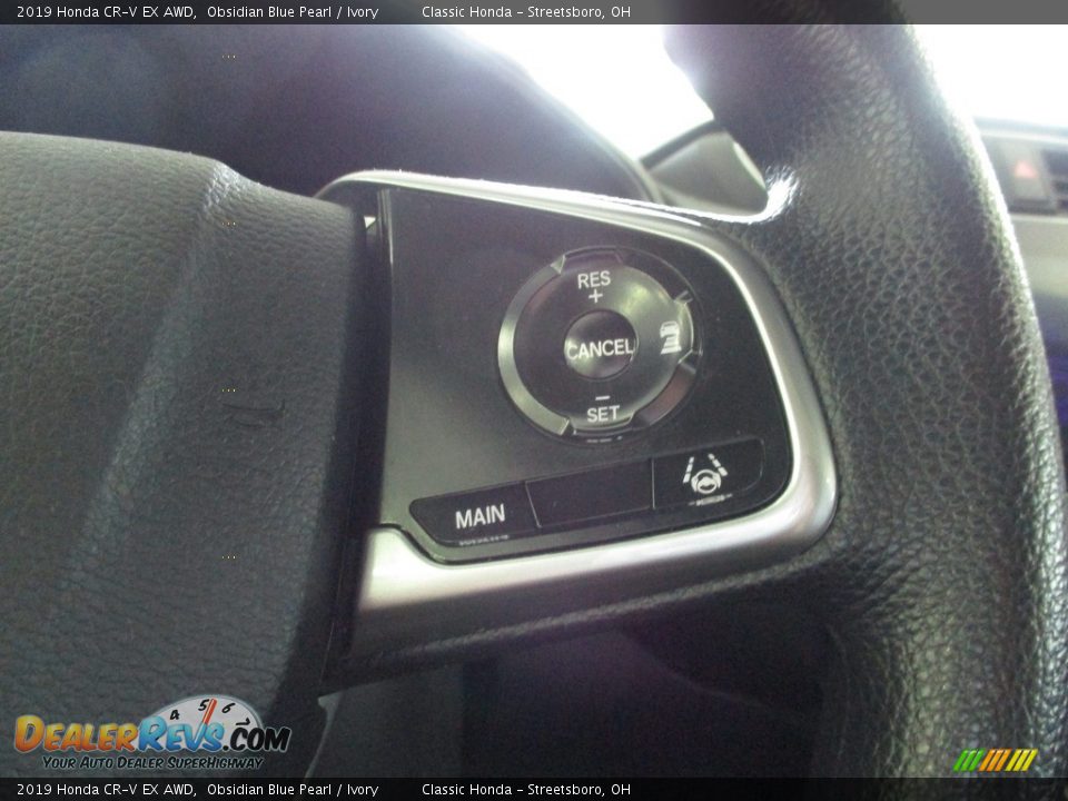 2019 Honda CR-V EX AWD Obsidian Blue Pearl / Ivory Photo #33