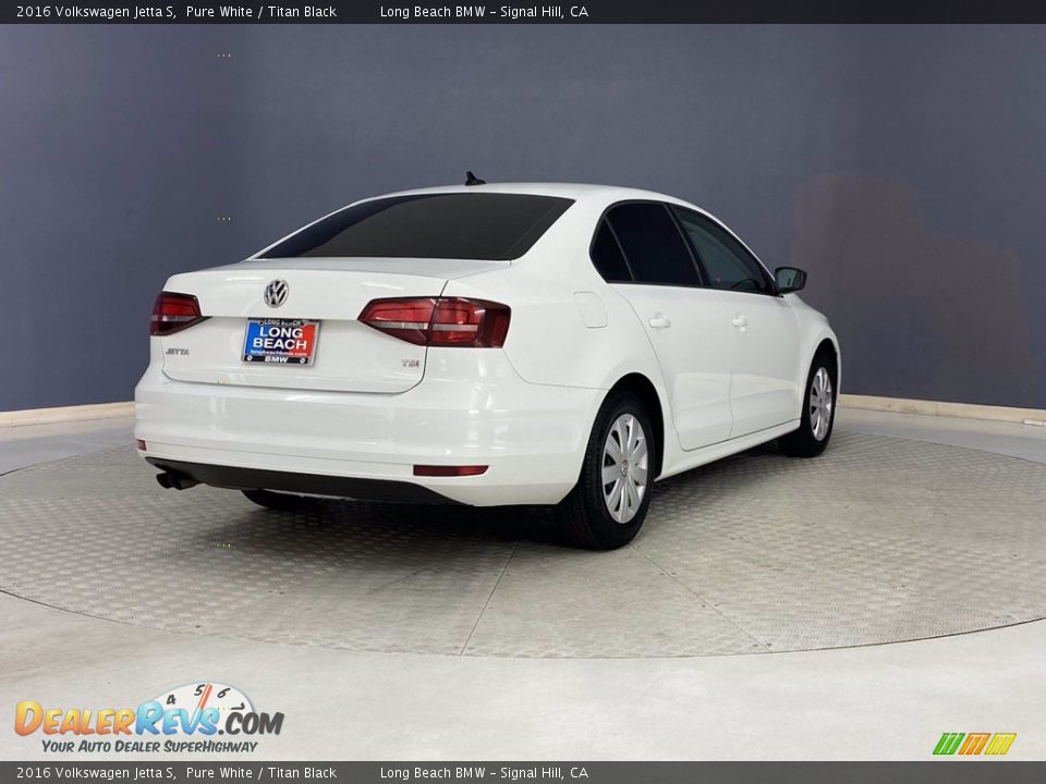 2016 Volkswagen Jetta S Pure White / Titan Black Photo #5