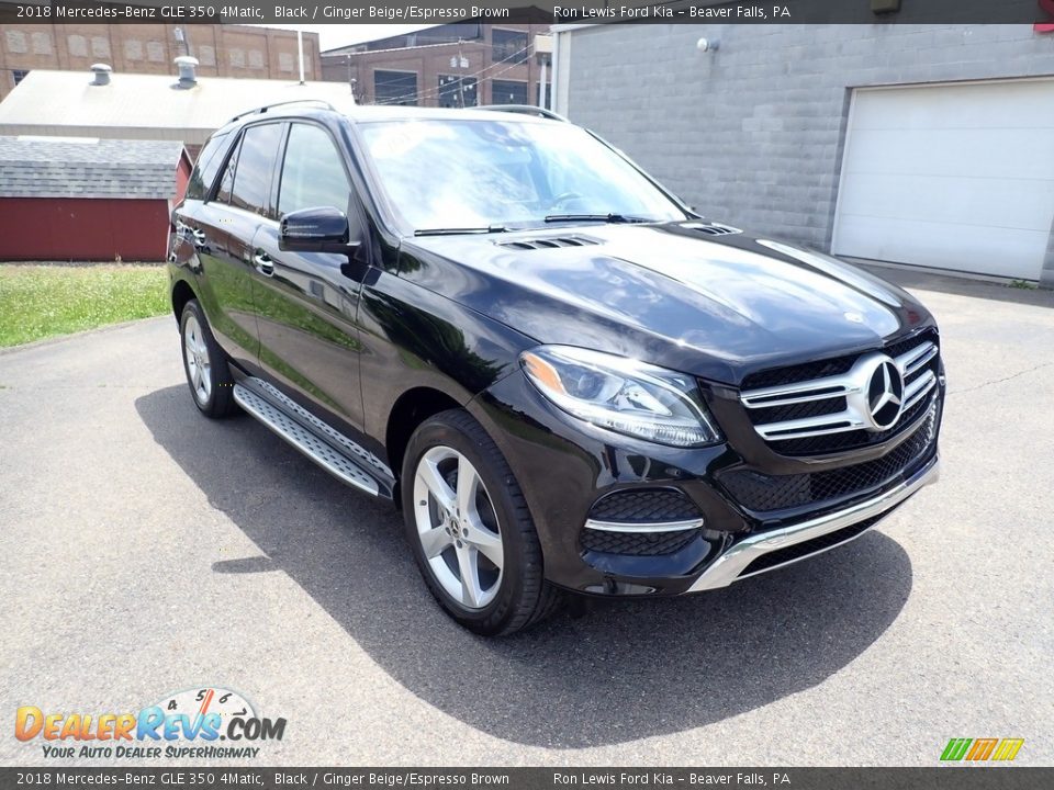 2018 Mercedes-Benz GLE 350 4Matic Black / Ginger Beige/Espresso Brown Photo #3