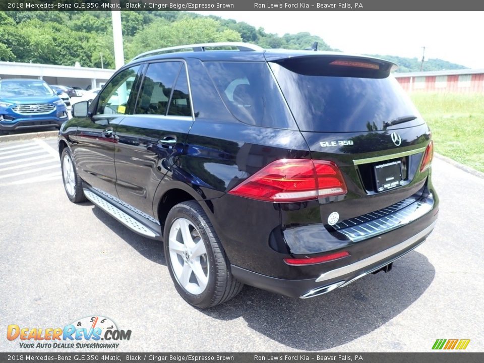 2018 Mercedes-Benz GLE 350 4Matic Black / Ginger Beige/Espresso Brown Photo #7