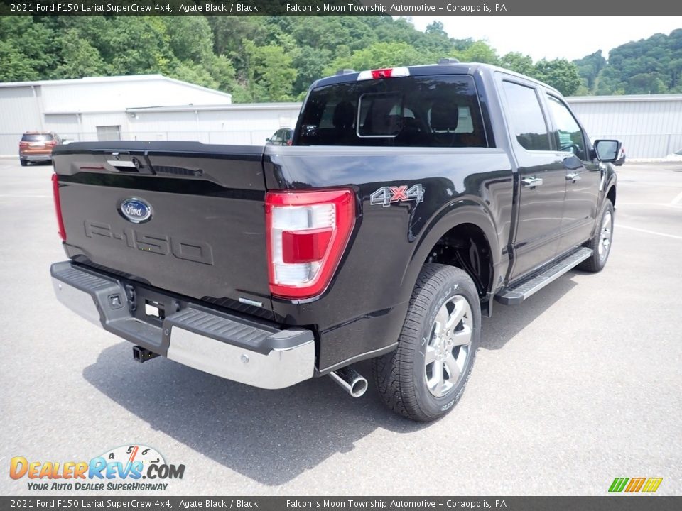 2021 Ford F150 Lariat SuperCrew 4x4 Agate Black / Black Photo #2