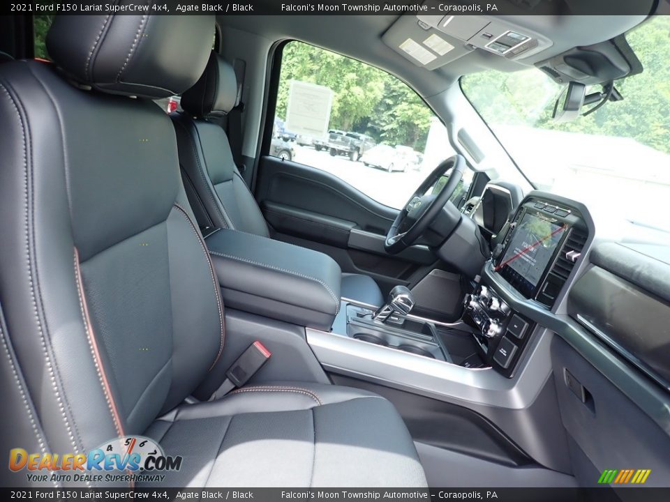 Front Seat of 2021 Ford F150 Lariat SuperCrew 4x4 Photo #11