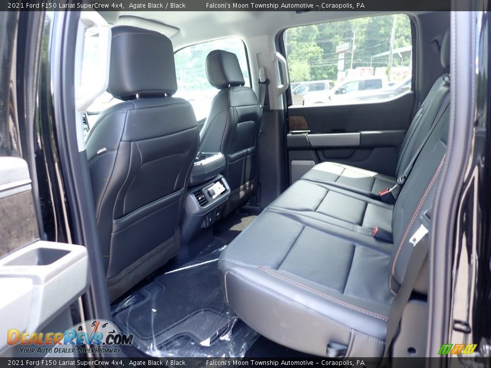 Rear Seat of 2021 Ford F150 Lariat SuperCrew 4x4 Photo #12